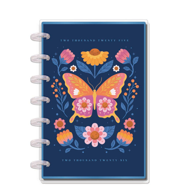 Happy Planner Mystic Blooms Mini  12-Month Dated 2025-2026 - Vertical