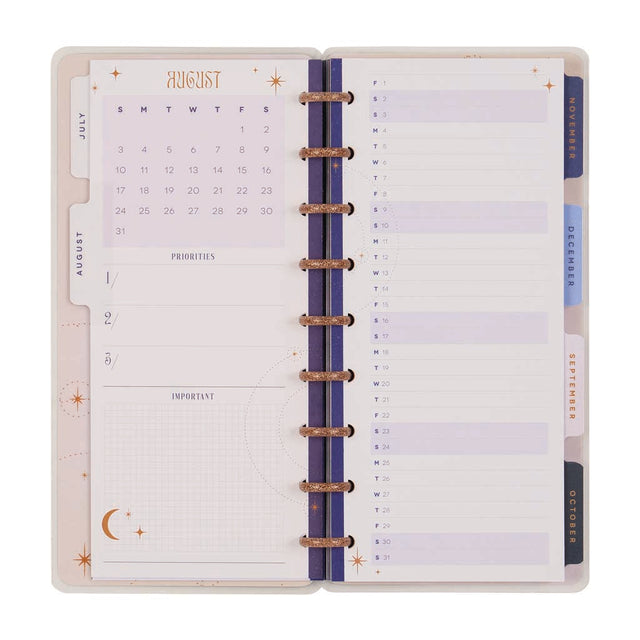 *IMPERFECT* Happy Planner Starcrossed Skinny Classic 12-Month Dated 2025-2026 - Horizontal
