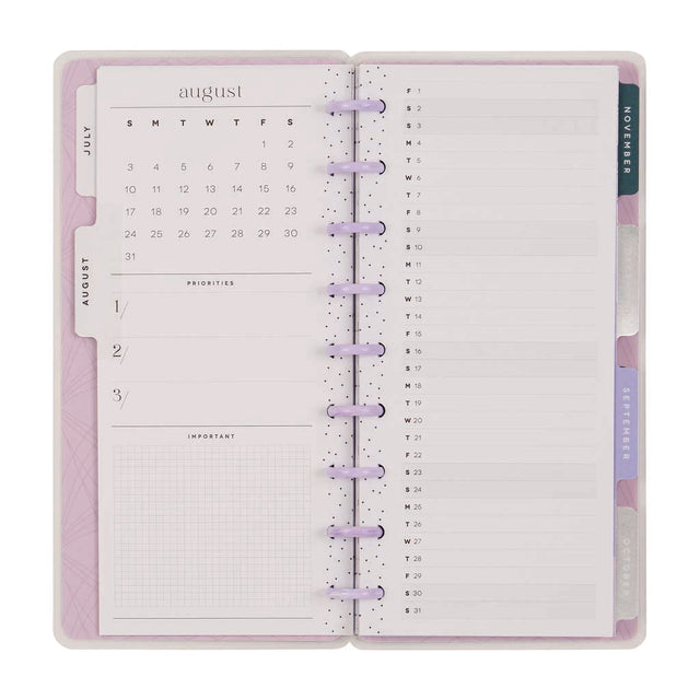 Happy Planner Petals & Plans Skinny Classic 12-Month Dated 2025-2026 - Horizontal