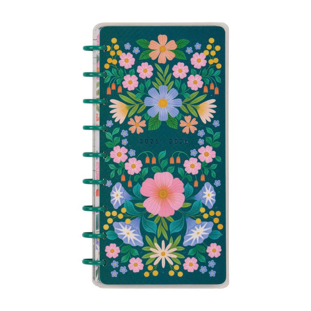 Happy Planner Midnight Meadow Skinny Classic 12-Month Dated 2025-2026
