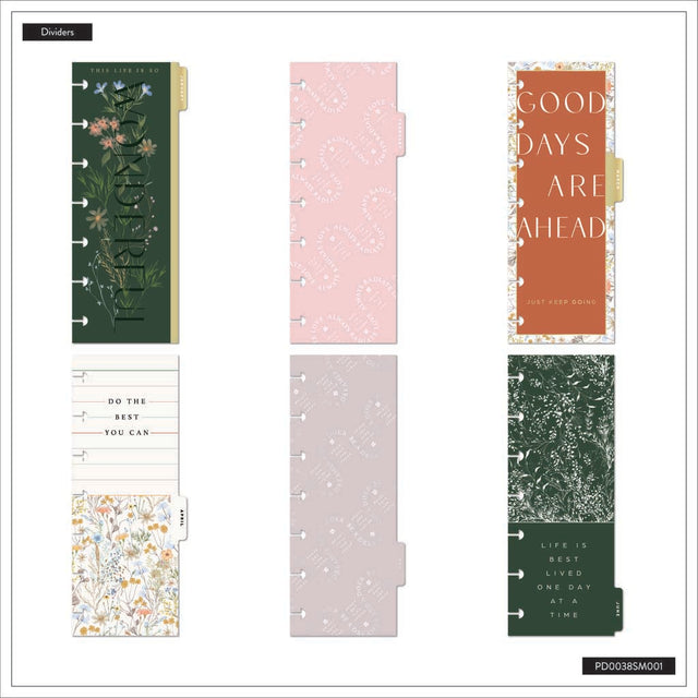 Happy Planner Spring Fields Skinny Mini 12-Month Dated 2025-2026 - Horizontal