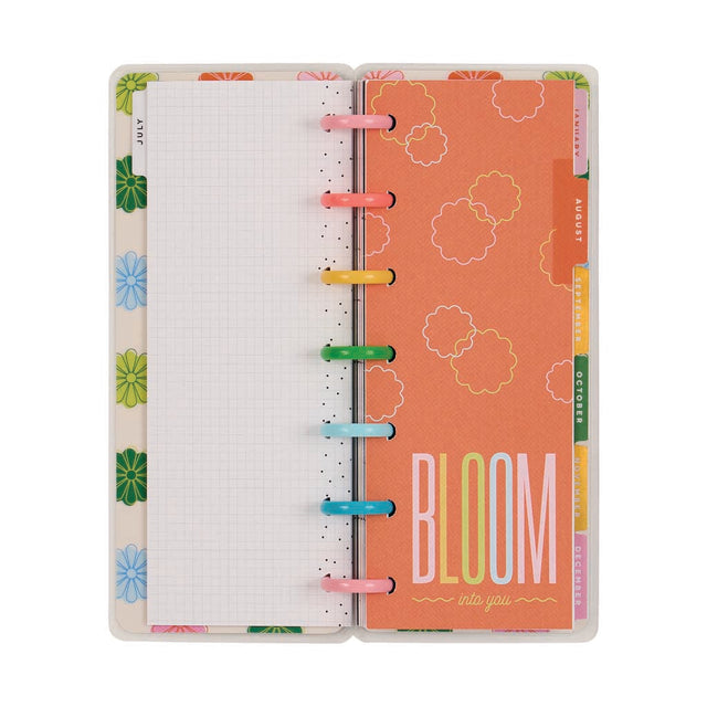 Happy Planner Optimistic Brights Skinny Mini 12-Month Dated 2025-2026 - Horizontal