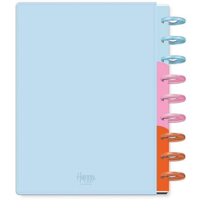 Happy Planner DELUXE Optimistic Brights  Classic 12-Month Dated 2025-2026 - Horizontal Vegan Leather Patchwork