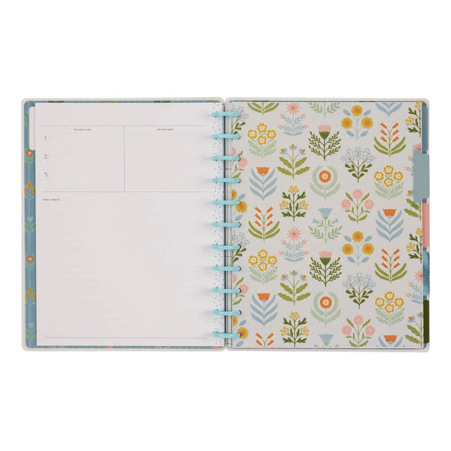 Happy Planner Cottage Charm Big 12-Month Undated Planner - Dashboard