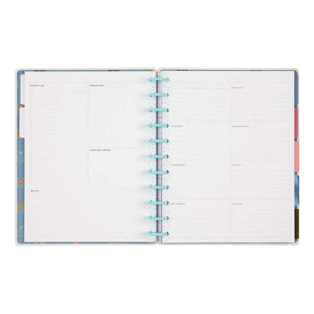 Happy Planner Cottage Charm Big 12-Month Undated Planner - Dashboard