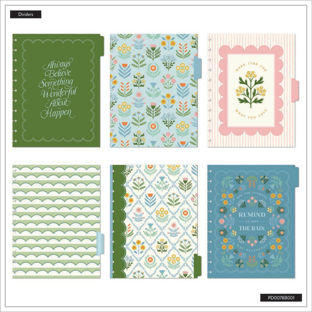 Happy Planner Cottage Charm Big 12-Month Undated Planner - Dashboard