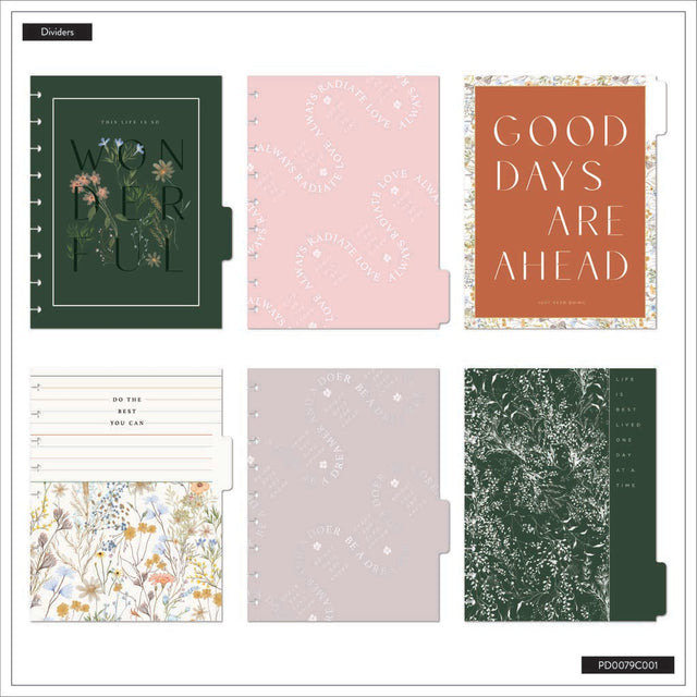 Happy Planner Spring Fields Classic 12-Month Undated Planner - Dashboard