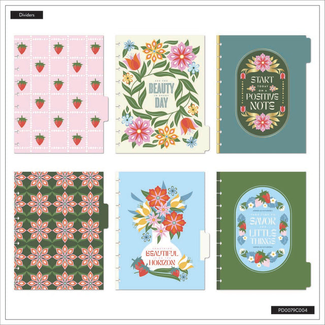 *IMPERFECT* Happy Planner Berries & Blooms Classic 12-Month Undated Planner - Checklist