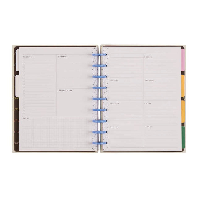 Happy Planner Optimistic Brights Classic 12-Month Undated Planner - Dashboard