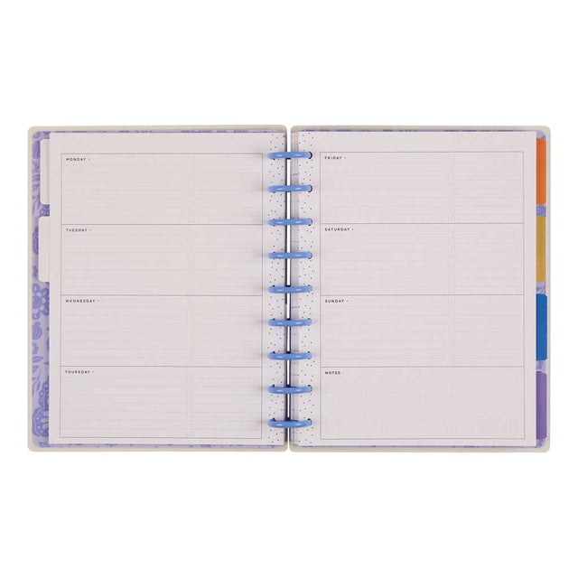 *IMPERFECT* Happy Planner Mystic Blooms Classic 12-Month Undated Planner - Horizontal