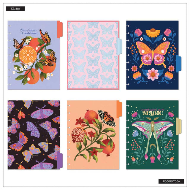 *IMPERFECT* Happy Planner Mystic Blooms Classic 12-Month Undated Planner - Horizontal