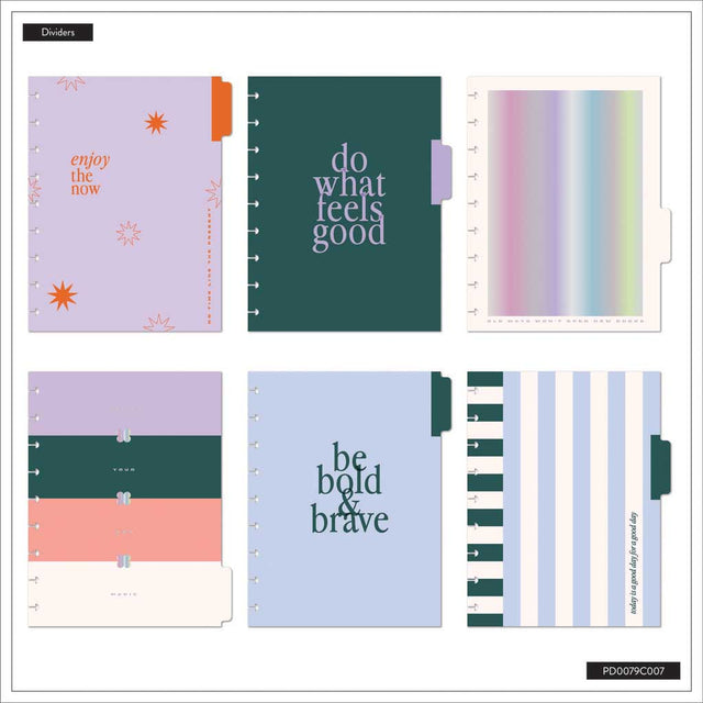 Happy Planner Soft Pop Classic 12-Month Undated Planner - Dashboard