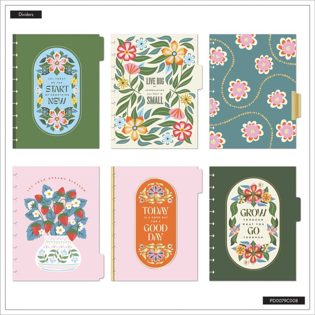Happy Planner Berries & Blooms Classic 12-Month Undated Planner - Dashboard