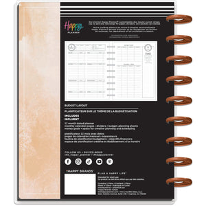 Happy Planner Classic Textured Budget Planner - 12 Month Dated 2026