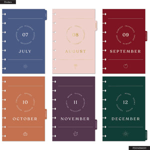 Happy Planner Autumn Hues Mini 12 Month Dated 2026 - Dashboard