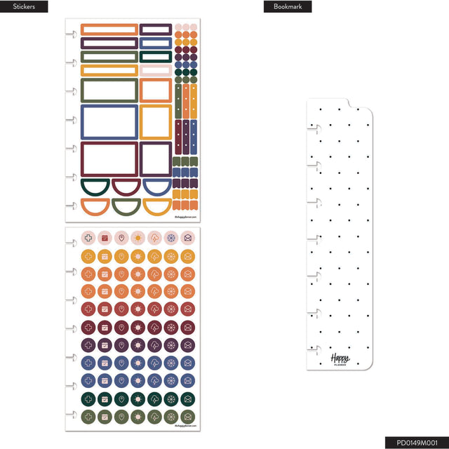 Happy Planner Autumn Hues Mini 12 Month Dated 2026 - Dashboard