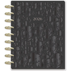 Happy Planner Deluxe Dark Garden Classic 12 Month Dated 2026  - Vertical