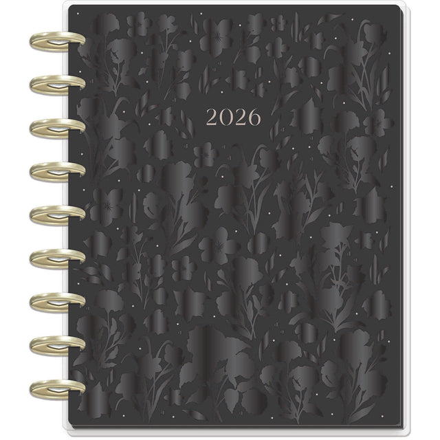 Happy Planner Deluxe Dark Garden Classic 12 Month Dated 2026  - Vertical