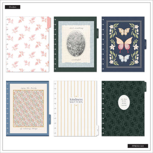 Happy Planner Wildflower Daydream floral, butterfly and scenic monthly dividers