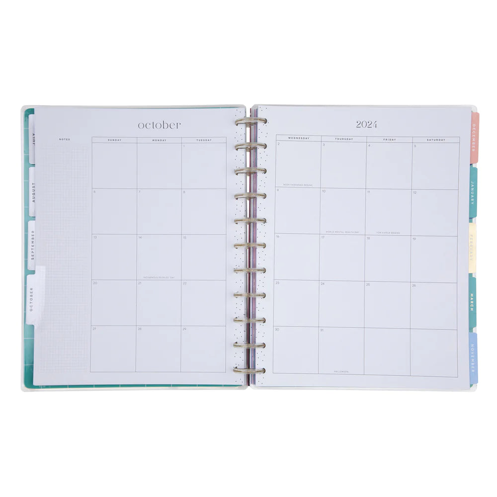 Happy Planner Whimsical Whiskers Big | Lined Vertical 18-Months Dated Jul 2024 Dec 2025