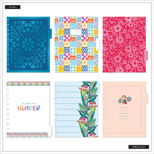 Happy Planner Deluxe Sunshine Splash Big 12-Month Undated Planner - Dashboard