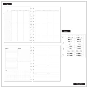 Happy Planner Deluxe Sunshine Splash Big 12-Month Undated Planner - Dashboard