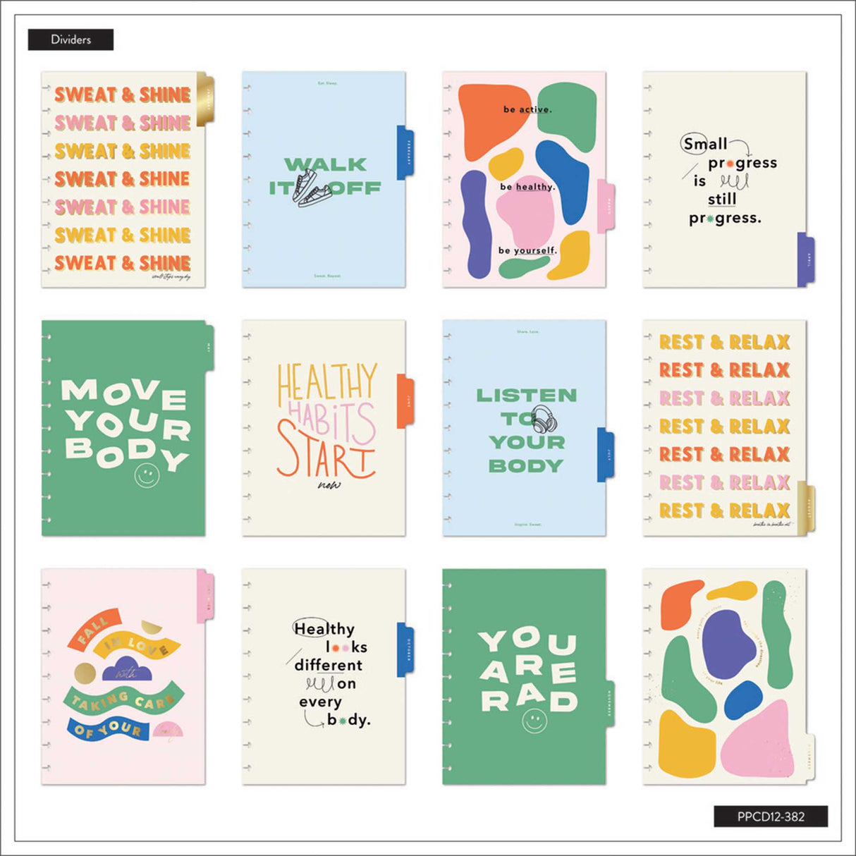 Happy Planner CLASSIC Be Bold - Fitness 12-Months Dated Jan - Dec 2024