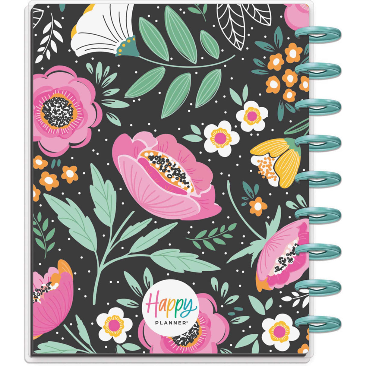 Happy Planner CLASSIC Tiny Florals - Vertical with Lines 12-Months Dated Jan - Dec 2024