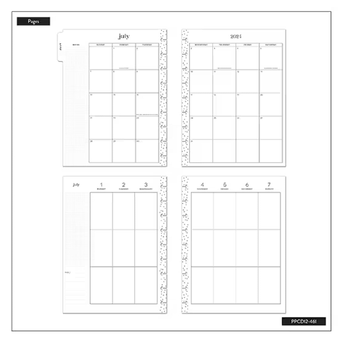 Happy Planner Trust The Universe Classic | Vertical 12-Months Dated Jul 2024 June 2025