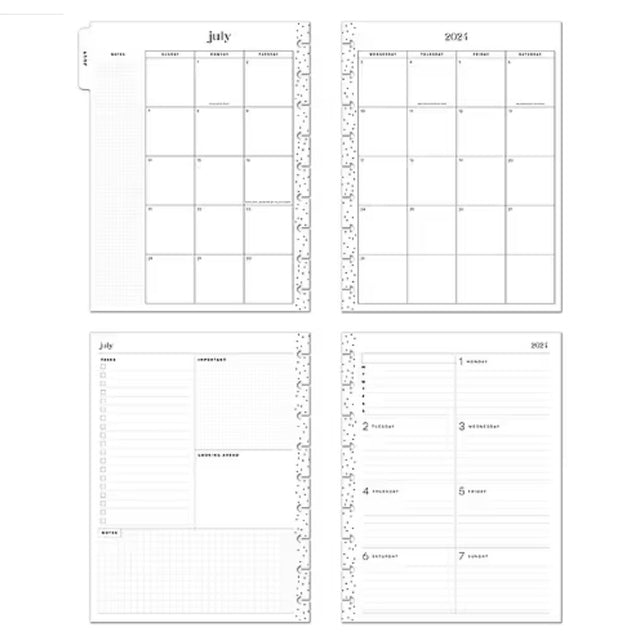 Happy Planner Bold Botanical Classic | Dashboard 12-Months Dated Jul 2024 June 2025