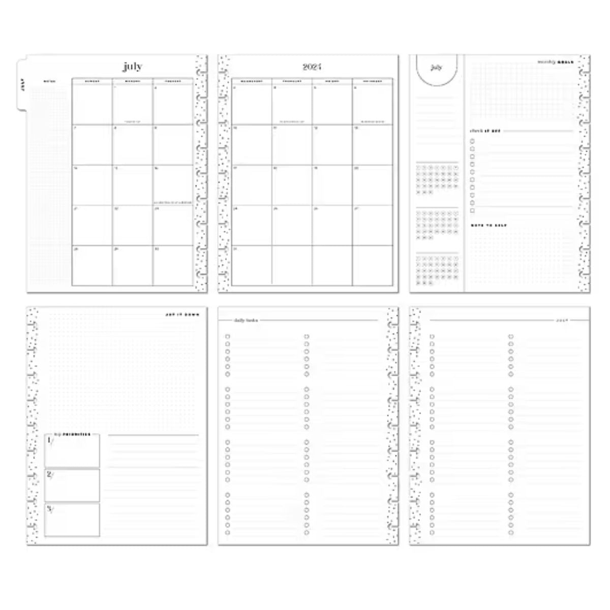 Happy Planner Abstract Florals Classic | Monthy 12-Months Dated Jul 2024 June 2025