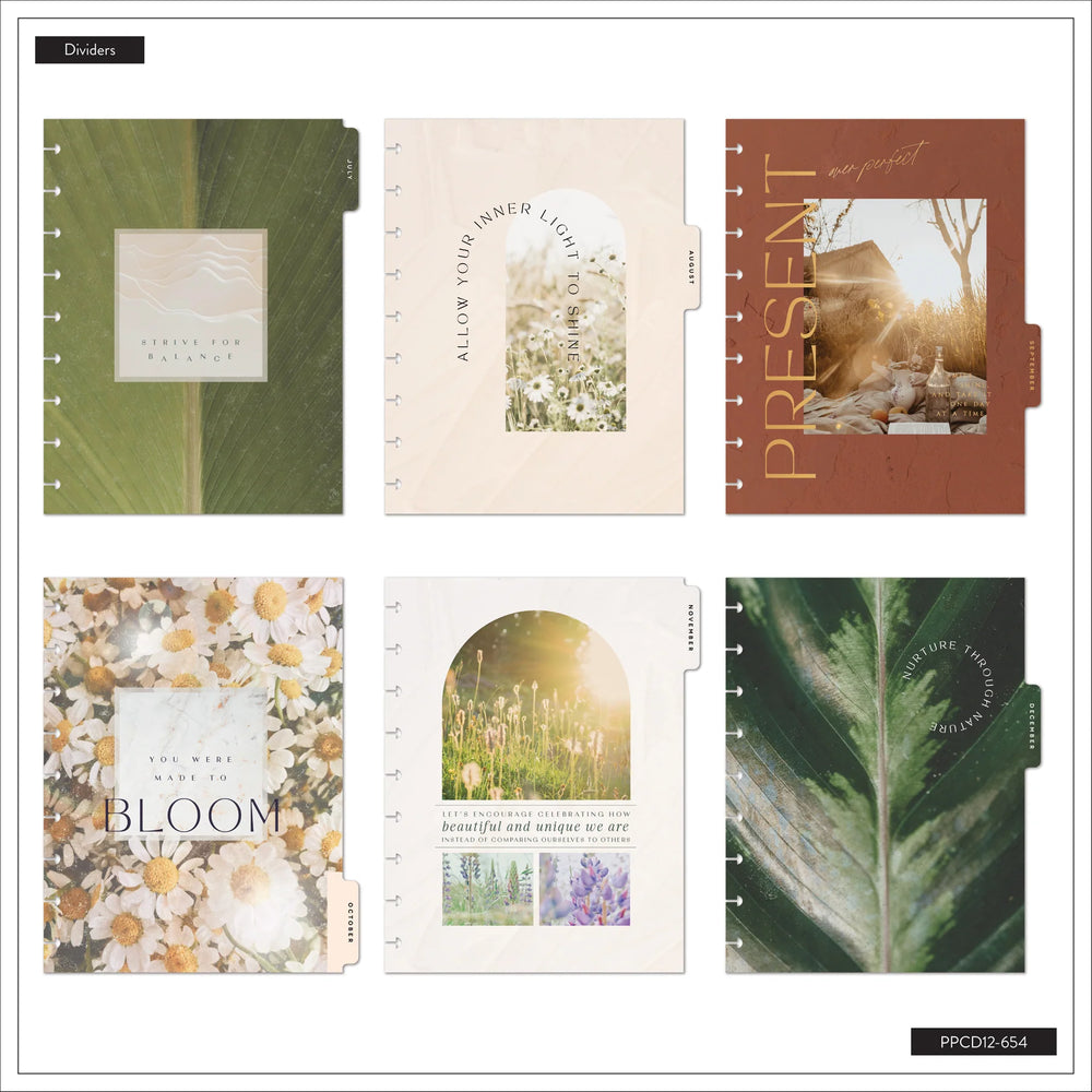Happy Planner 2026 - 2027 Modern Nature Wellness Classic 12 Month Dated