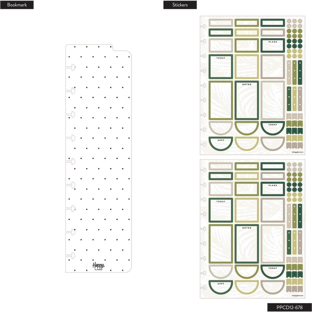 Happy Planner Natural State Classic 12 Month Dated 2026 - Dashboard Layout