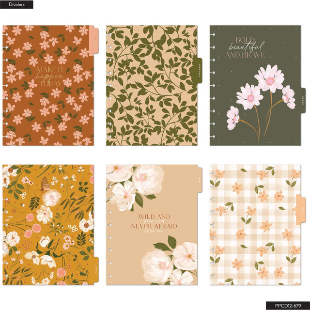 Happy Planner Vintage Garden Classic 12 Month Dated 2026 - Dashboard