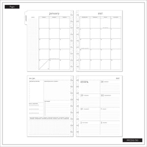 Wildflower Daydream Faith Planner monthly and weekly pages with guided sections and notes