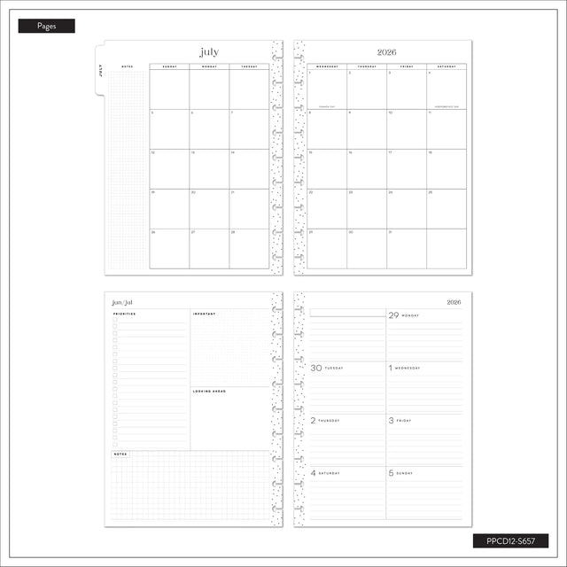 Happy Planner 2026 - 2027 Eternal Stars Classic Dashboard 12 Month Dated - SPECIALTY Cover