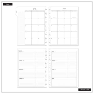 Happy Planner 2026 - 2027 Spring Tapestry Chenille Classic Horizontal 12 Month Dated - SPECIALTY Cover