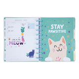 Happy Planner Whimsical Whiskers Classic | Vertical 18-Months Dated Jul 2024 Dec 2025