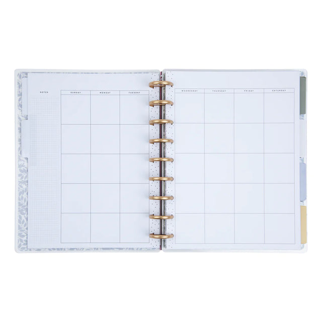 Happy Planner Soft Florals Classic Dashboard Undated - 12 Month Planner