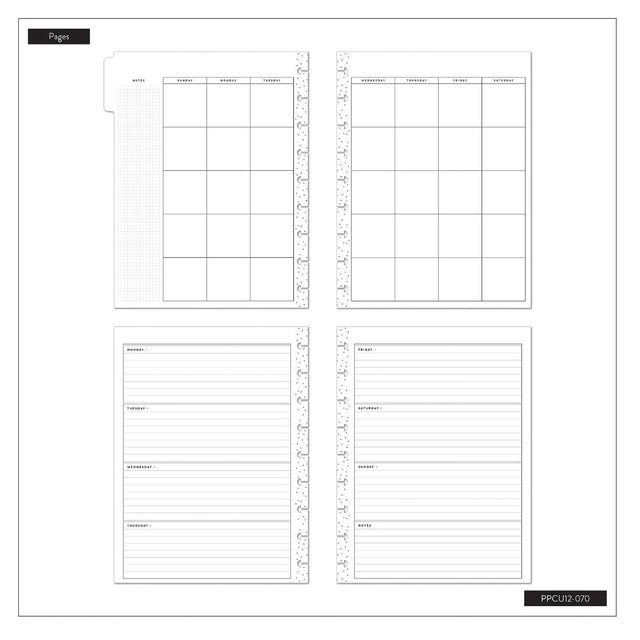 Happy Planner Everyday Sorbet Classic Horizontal Undated 12 Month