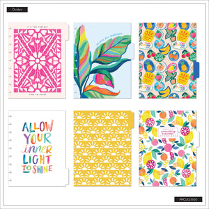 Happy Planner Deluxe Sunshine Splash Classic 12-Month Undated Planner - Dashboard