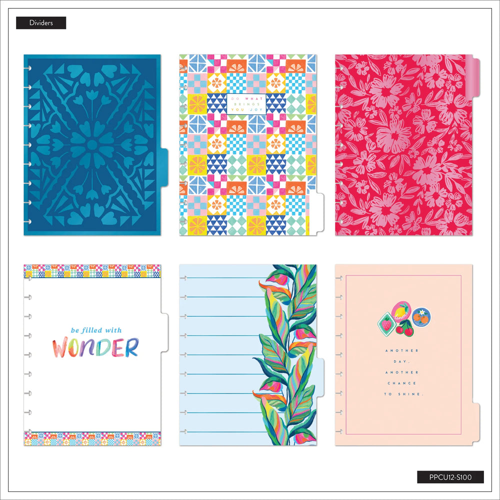Happy Planner Deluxe Sunshine Splash Classic 12-Month Undated Planner - Dashboard