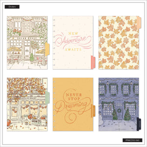 Deluxe Seasonal Sidewalks six dividers with storefronts, foliage and motivational phrases