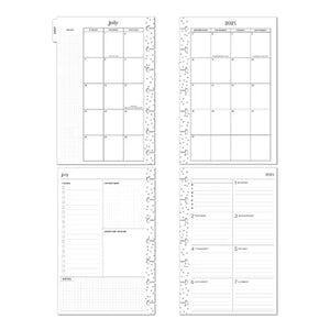 Happy Planner Midnight Butterflies Mini | Dashboard 12-Months Dated Jul 2024 Jun 2025