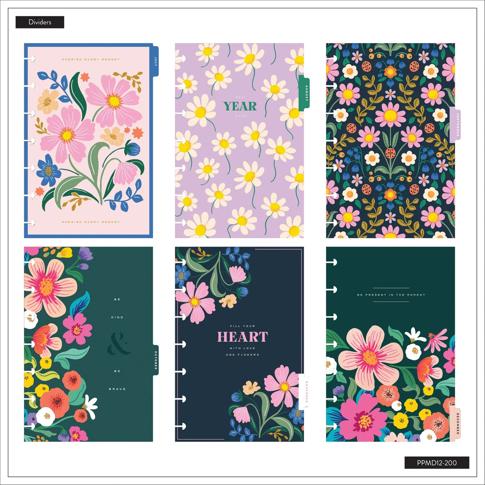 Happy Planner 2026 - 2027 "Golden Garden" Mini 12 Month Dated - Dashboard