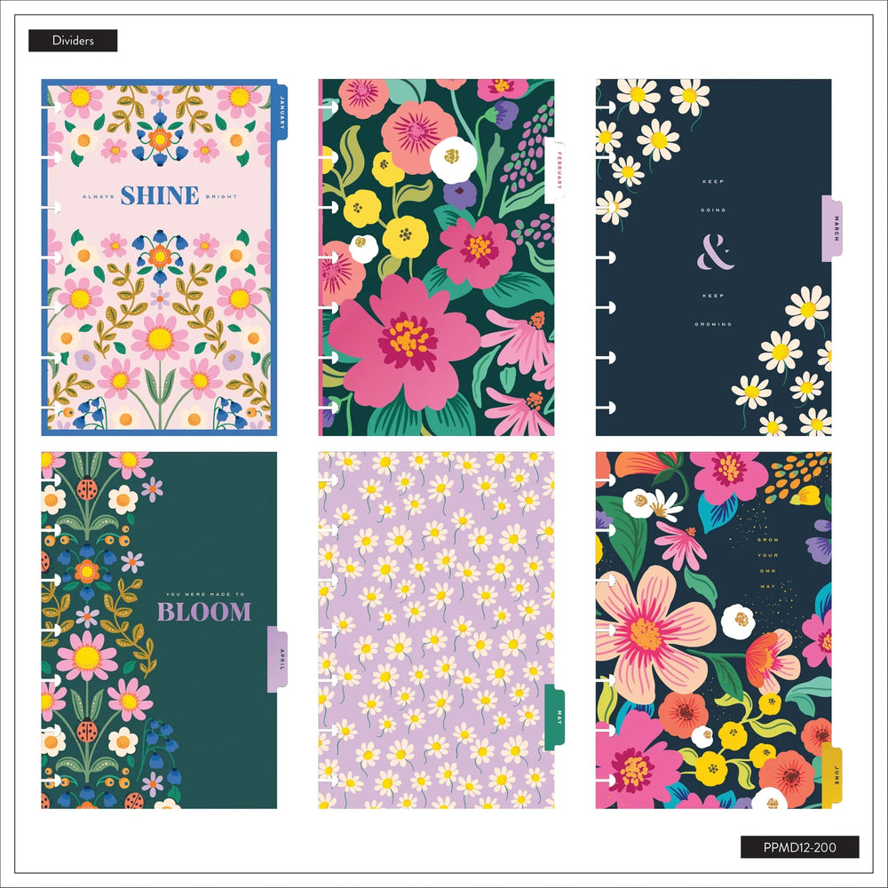 Happy Planner 2026 - 2027 "Golden Garden" Mini 12 Month Dated - Dashboard