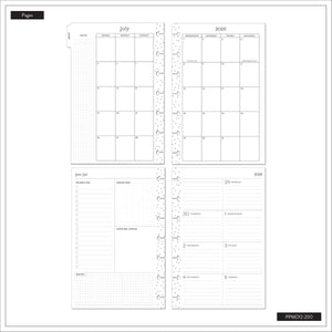 Happy Planner 2026 - 2027 "Golden Garden" Mini 12 Month Dated - Dashboard