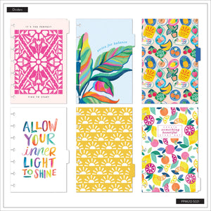 Happy Planner Deluxe Mini Sunshine Splash 12-Months Undated Planner - Horizontal