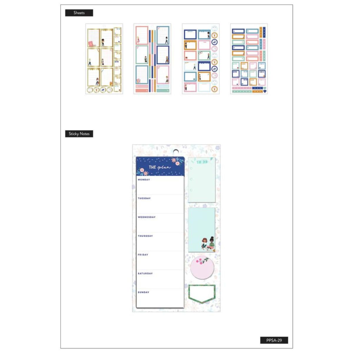 Happy Planner Squad Goals Note Paper Lists