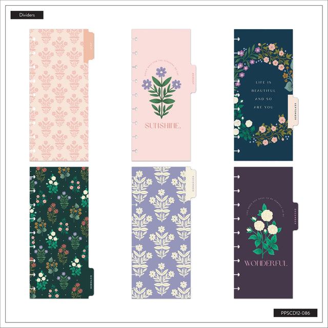 Happy Planner 2026 - 2027 "Spring Tapestry" Skinny Classic 12 Month Dated - Horizontal